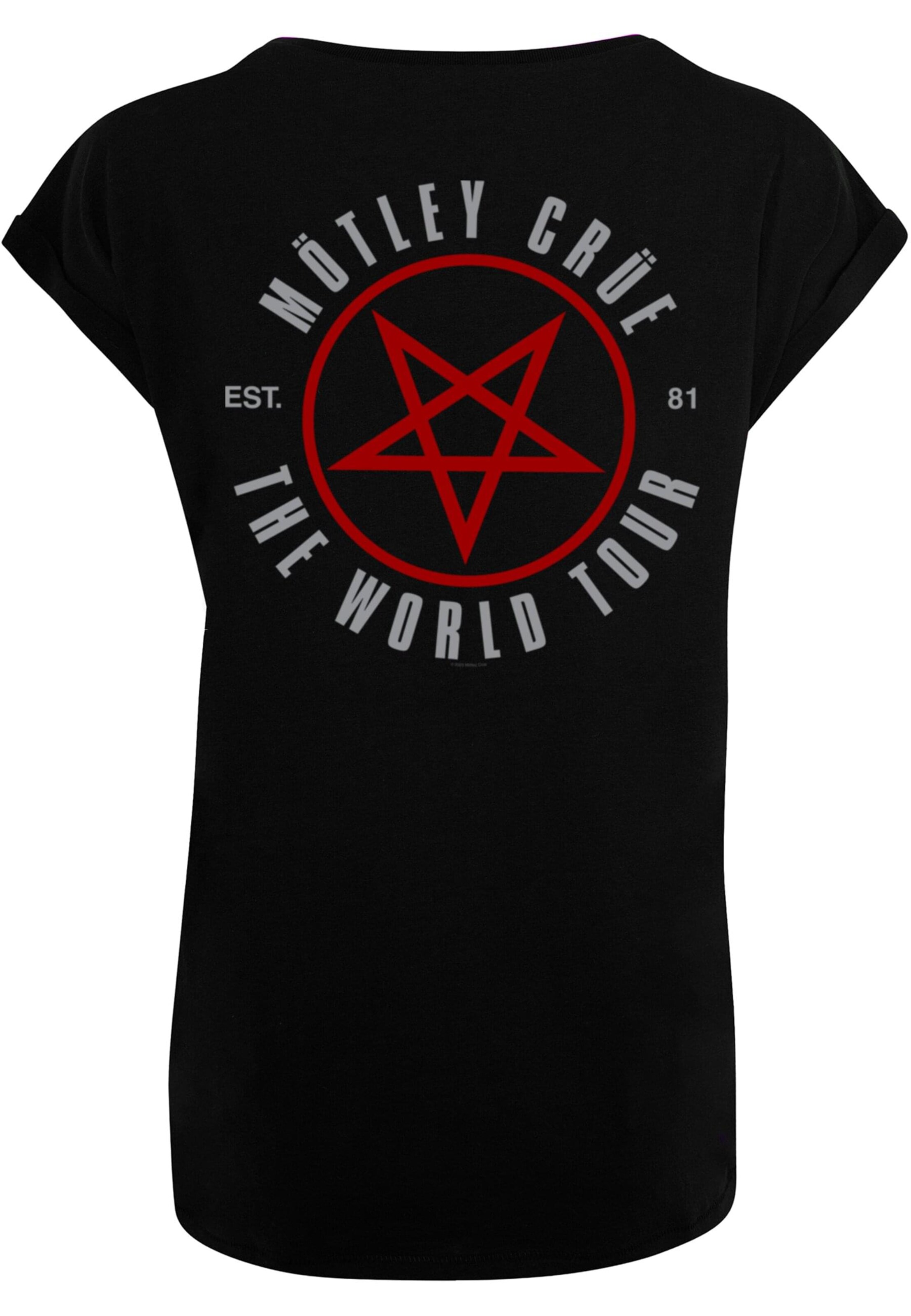 Merchcode Shirt 'Motley Crue - Bolt World Tour' in Black