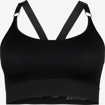 Active by Zizzi Bustier Sports-BH 'AMY' i sort: forside