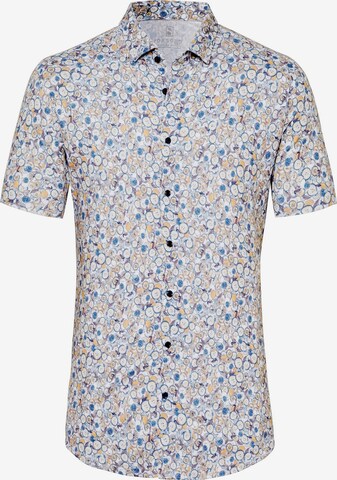 DESOTO Button Up Shirt in Blue: front