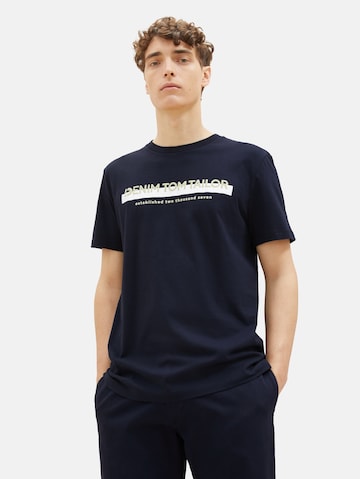 TOM TAILOR DENIM T-Shirt in Blau