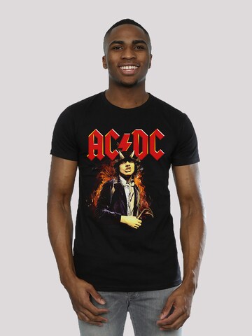 T-Shirt 'ACDC Angus Highway To Hell' F4NT4STIC en noir : devant