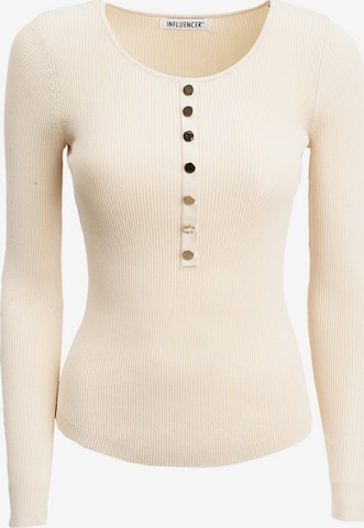 Influencer Neulepaita värissä beige: etupuoli