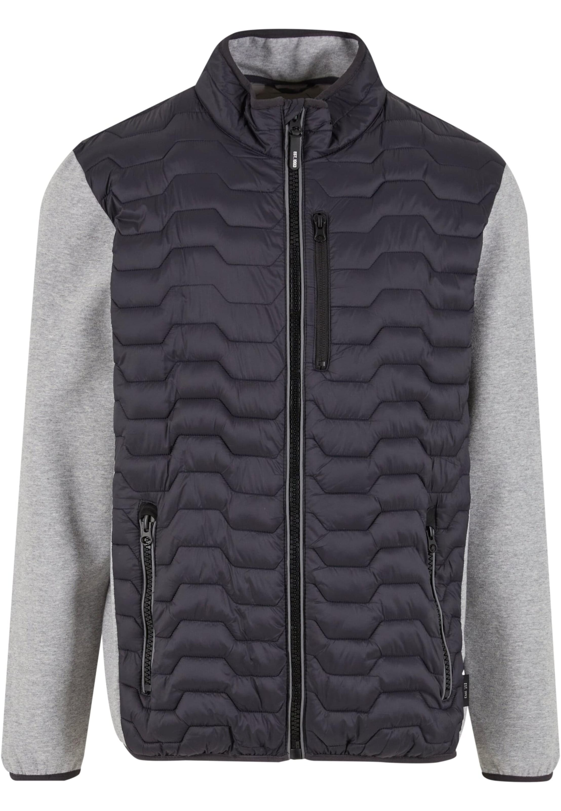 INDICODE JEANS Přechodná bunda 'Erlan' – modrá: přední strana