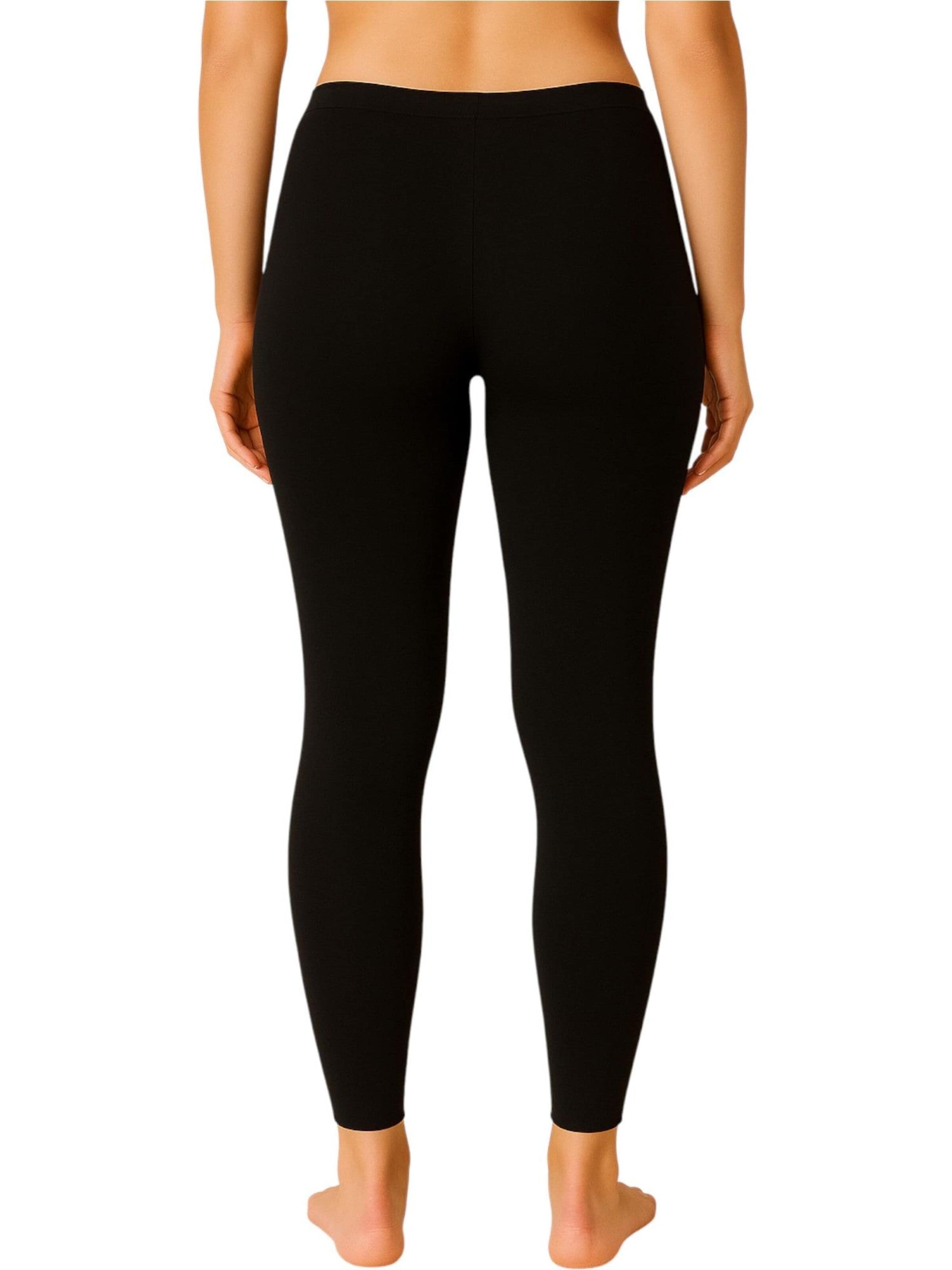 fashionshowcase Slimfit Leggings 'THERMALINE'‌‌‌ in Schwarz