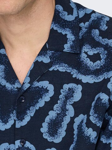 Only & Sons - Ajuste confortable Camisa 'Noy' en azul