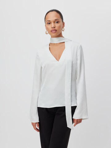 LeGer by Lena Gercke Bluse 'Stefania' i hvit: forside