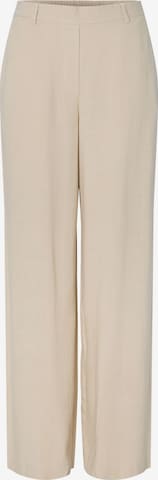 PIECES Wide Leg Bukser 'PCVinsty' i beige: forside