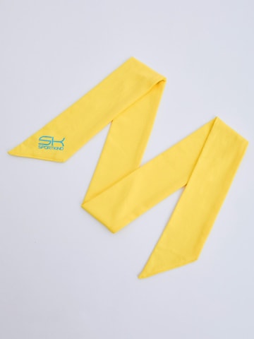 Fascia tergisudore di SPORTKIND in giallo: frontale