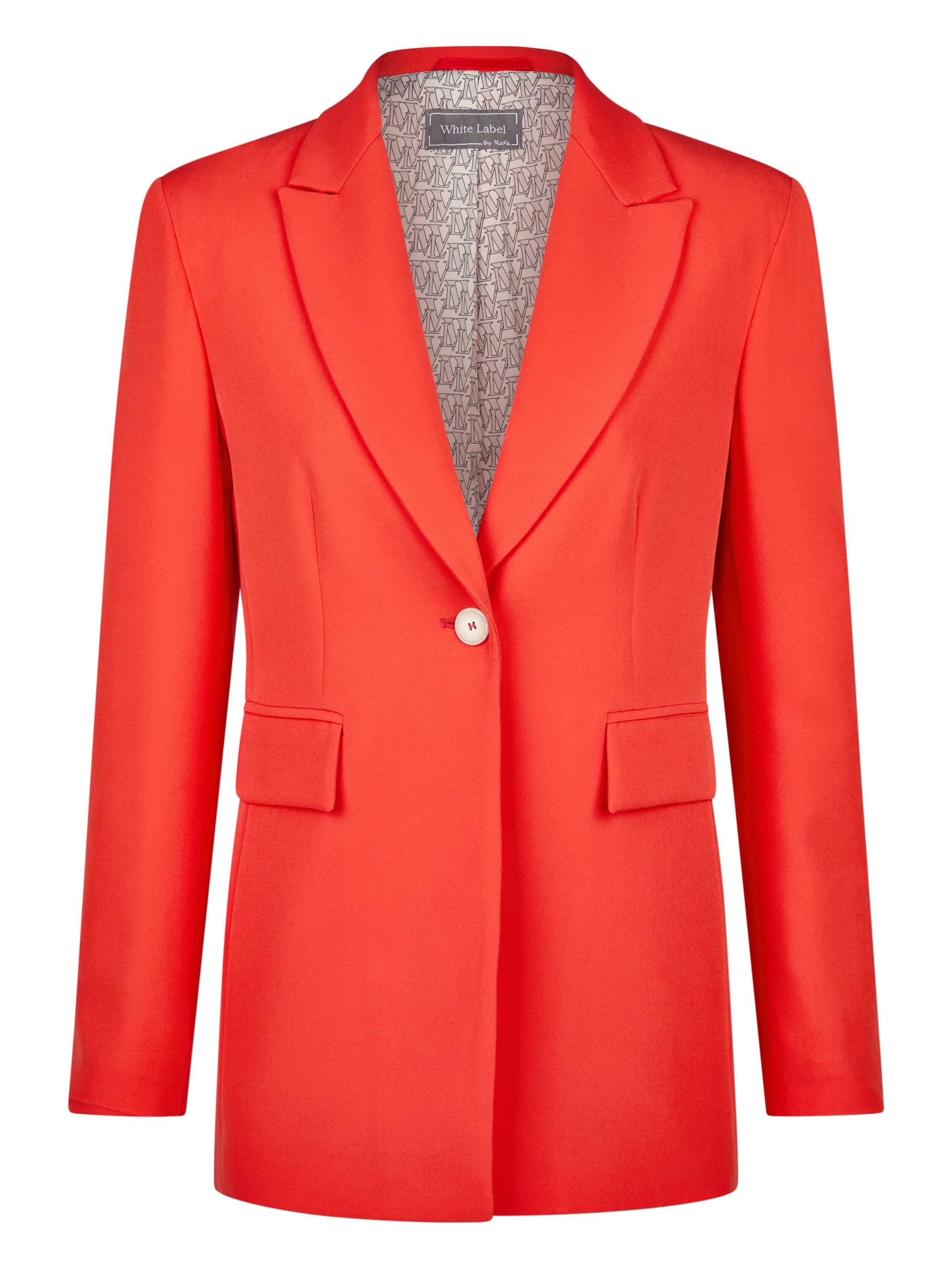 White Label Blazer in Orange: front