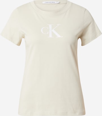 T-shirt Calvin Klein Jeans en vert : devant