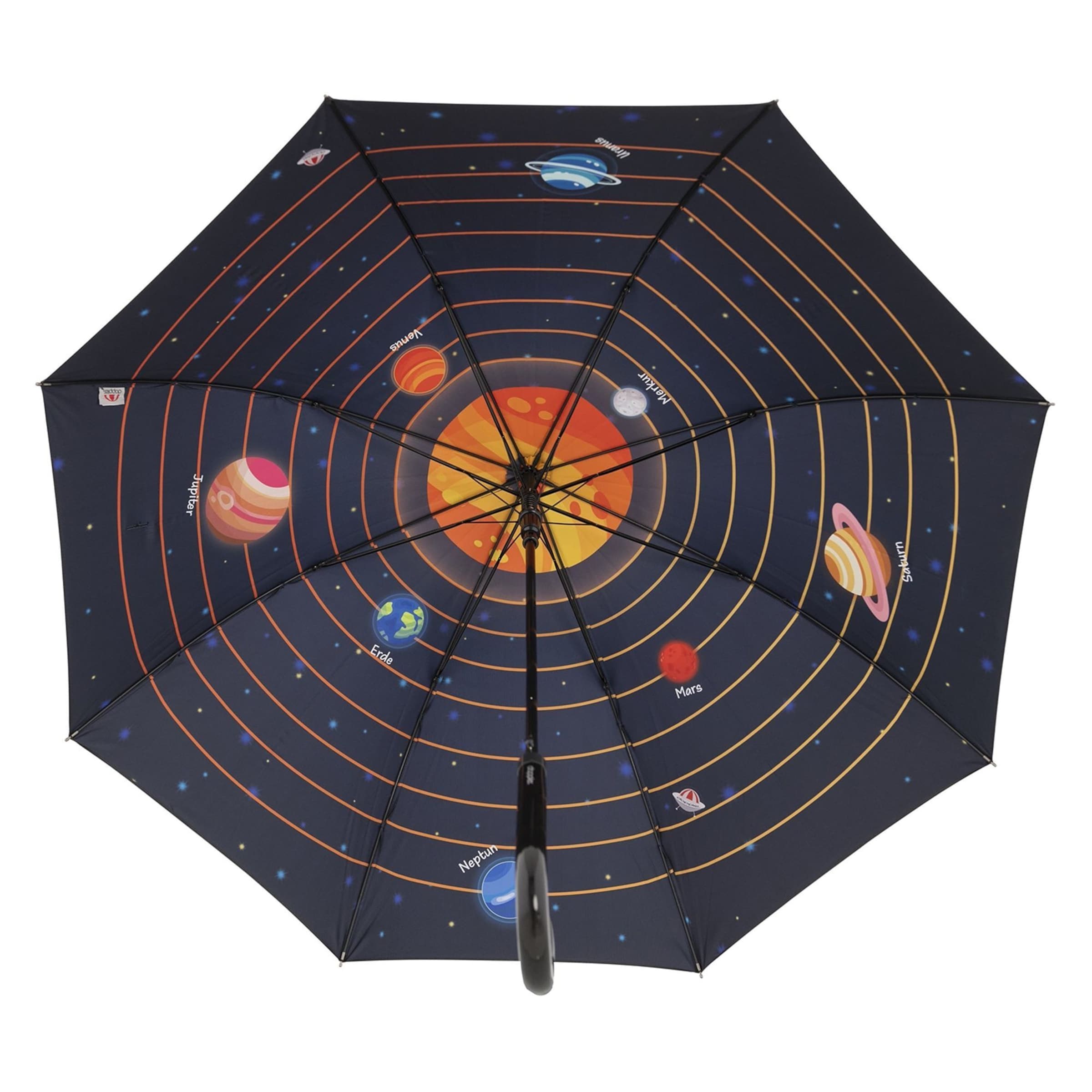 Doppler Umbrella 'Modern Art' in Black: front