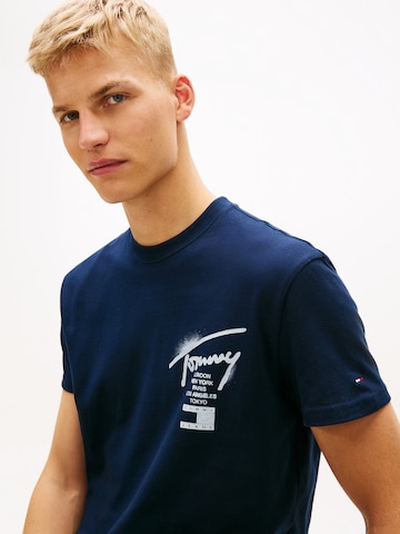 Tommy Jeans Μπλουζάκι 'CITY SIGN' σε μπλε