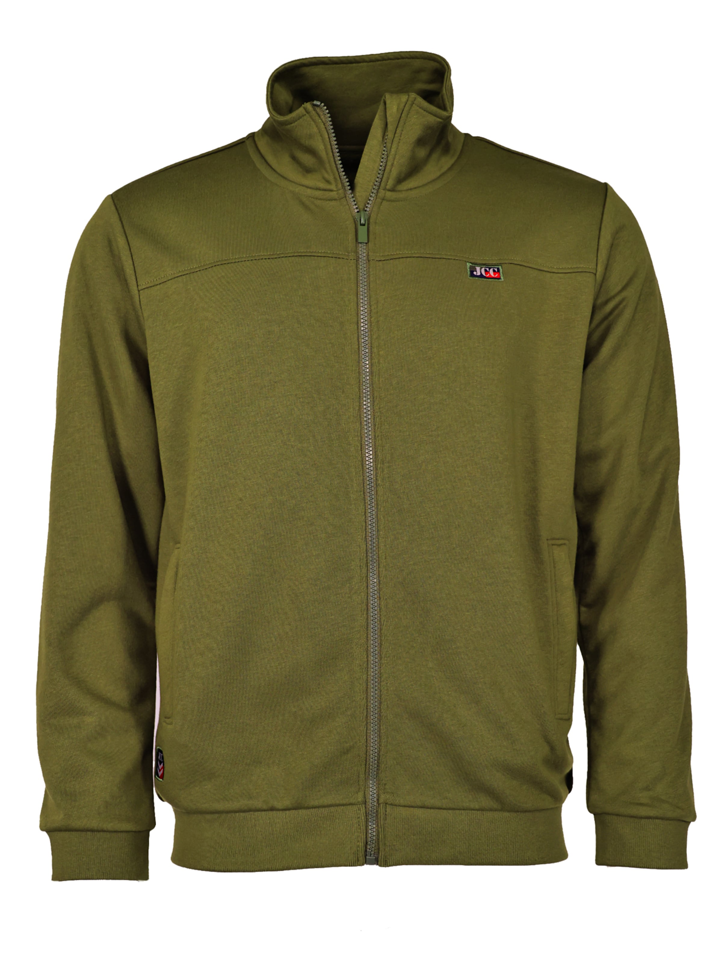 JCC Sweatjacke in Grün: Vorderseite