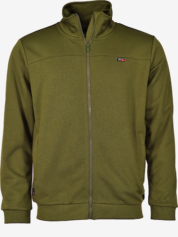 JCC Sweatvest in Groen: voorkant