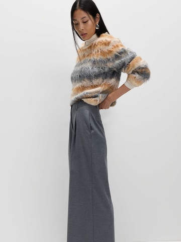 Wide Leg Pantalon à plis Marks & Spencer en gris