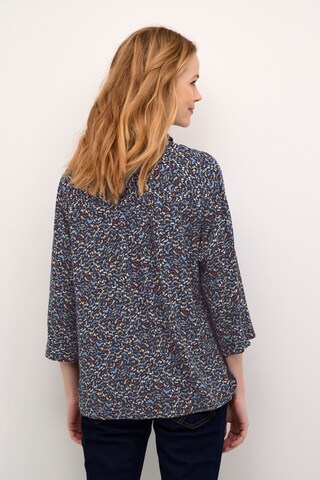 Chemisier 'Tiah' Cream en bleu