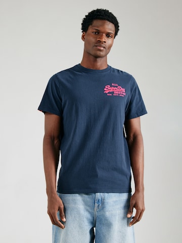 Superdry Футболка в Синий: спереди