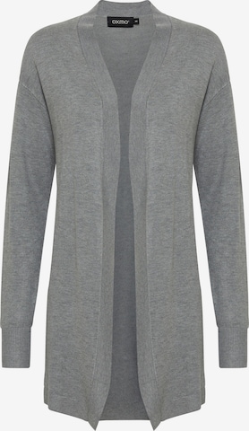 Oxmo Knit Cardigan 'Kat' in Grey: front