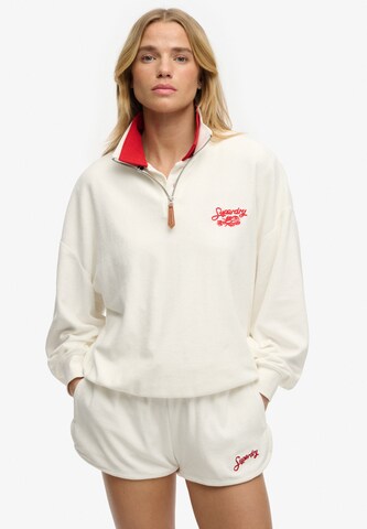 Superdry & Co Sweatshirt 'Heritage' in Beige: front