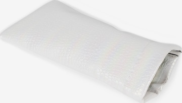 styleBREAKER Etui 'Brillenetui Kroko Perlmutt mit Putztuch' in Weiß: Vorderseite