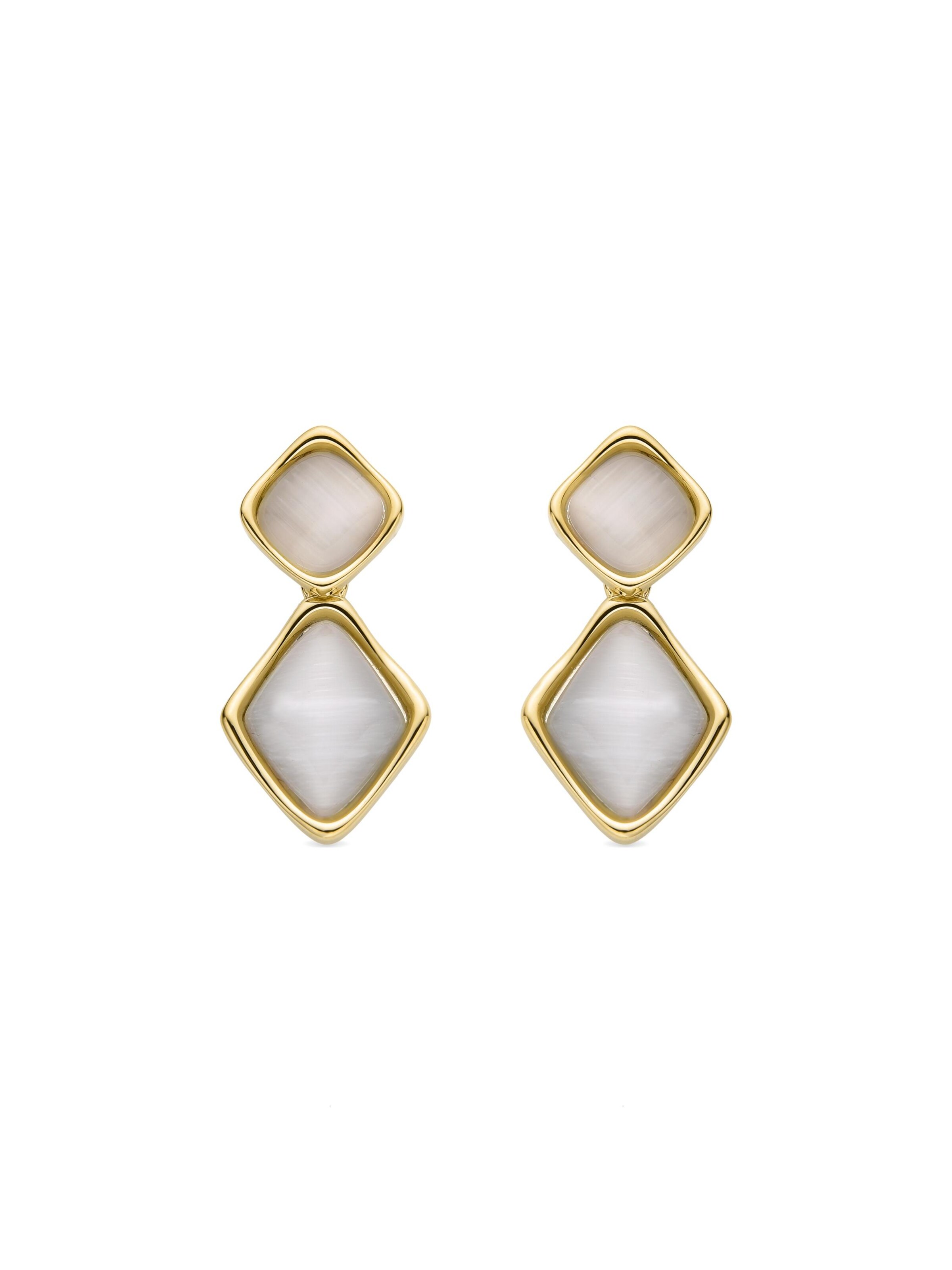 Luxenter Ohrringe 'Zahere'‌‌‌ in Gold: Vorderseite