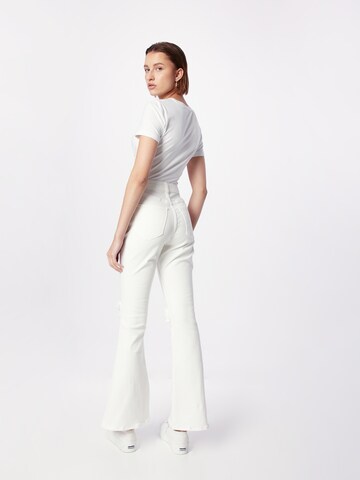 Bootcut Jean HOLLISTER en blanc