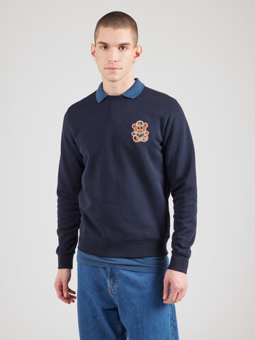 19V69 ITALIA Sweatshirt 'Nico' in Blue: front