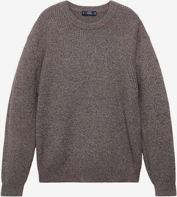 MANGO MAN Sweater 'Azores' in Grey: front