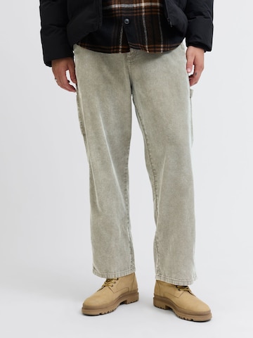 JACK & JONES Wide leg Broek in Groen: voorkant
