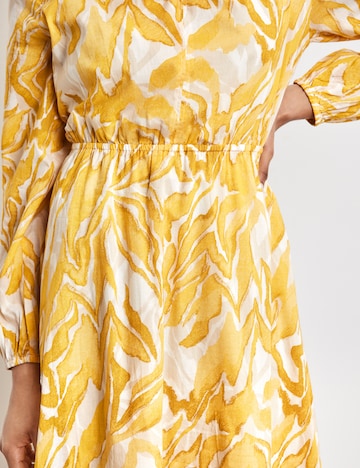 TAIFUN Letnia sukienka w kolorze żółty