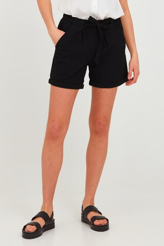 Oxmo Loose fit Pants 'LINA' in Black: front