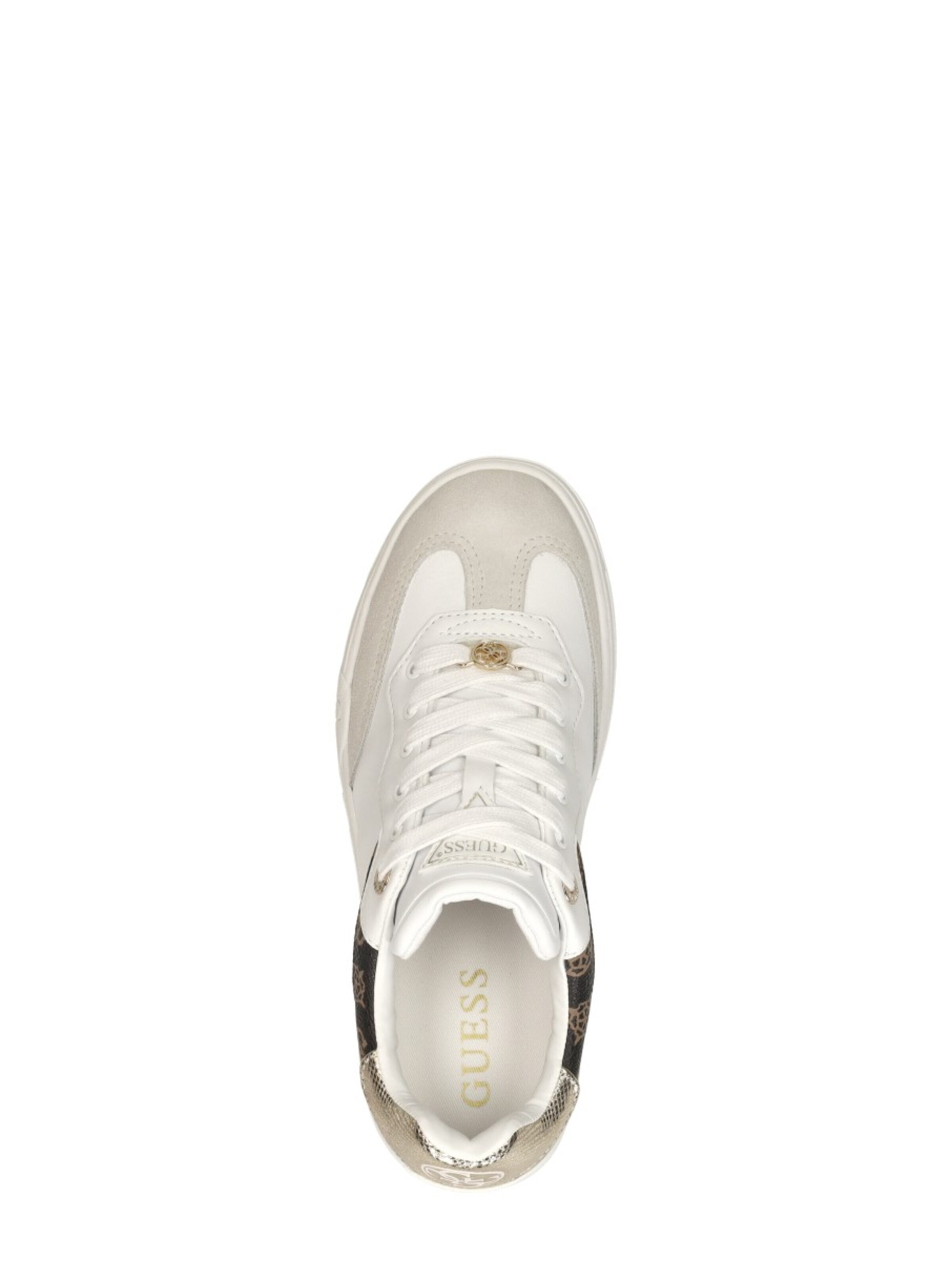 Baskets basses 'Swole' GUESS en blanc
