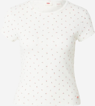 Marškinėliai 'DRY GOODS' iš LEVI'S ®, spalva – žalia / ryškiai rožinė spalva / balta, Prekių apžvalga