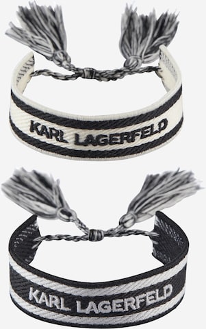 Karl Lagerfeld Náramok 'K' - Sivá: predná strana