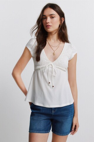 Springfield Blouse in Wit: voorkant