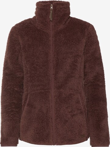 PROTEST Fleece jacket 'Riri JR' in Brown: front