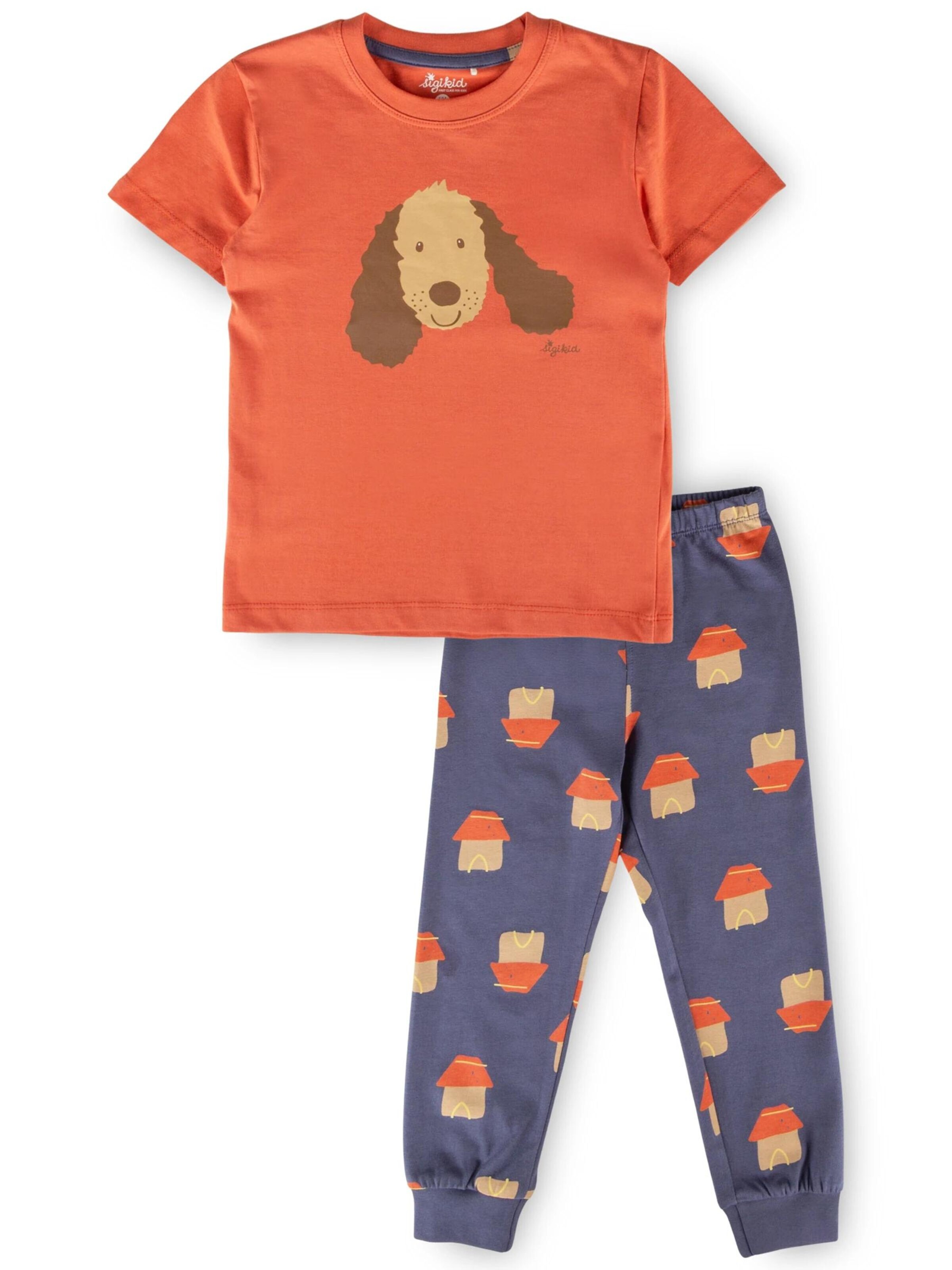 SIGIKID Schlafanzug 'Pyjama Kinder Schlafanzug'‌‌‌‌‌‌ in Rot: Vorderseite