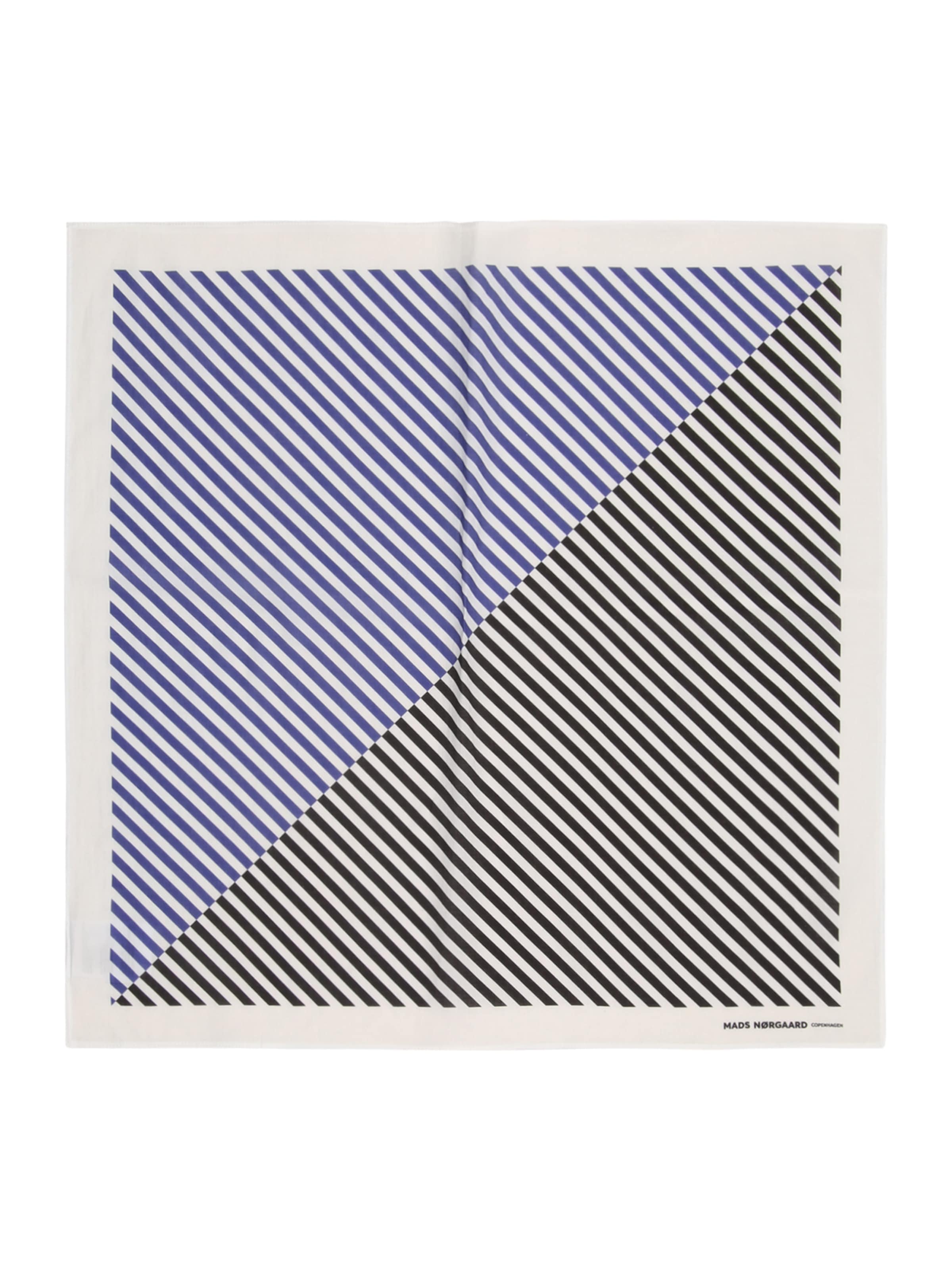 Foulard MADS NORGAARD COPENHAGEN en bleu : devant