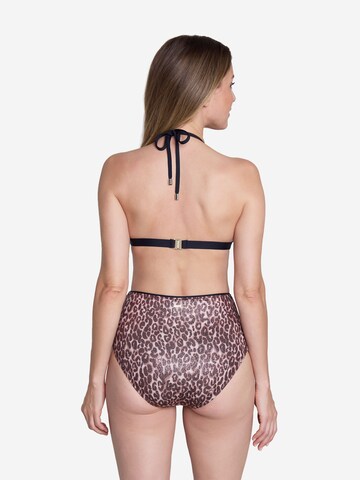 JOOP! Triangel Bügel-Bikini-Top ' Leopard Beach ' in Beige