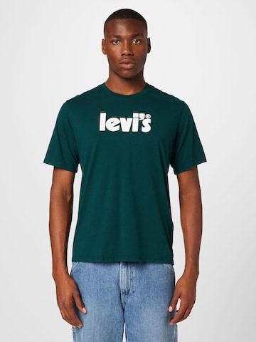 LEVI'S ® Póló 'Relaxed Fit Tee' - zöld: elől