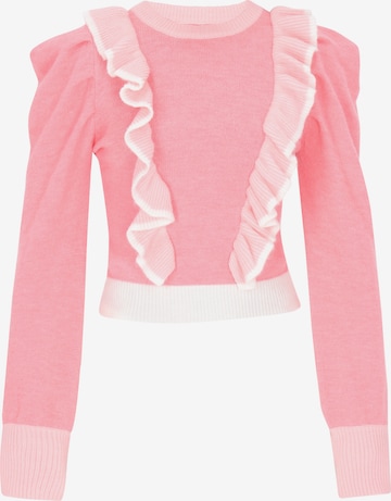 MYMO Trui 'Back To School' in Roze: voorkant