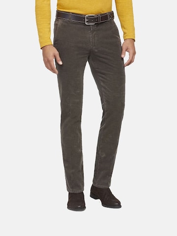 MEYER Chino 'Rio 2-8619' in Bruin: voorkant