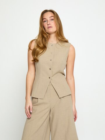 minus - Chaleco 'Famey' en beige: frente