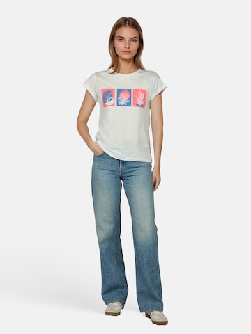 salzhaut Shirt 'UHL' in Wit