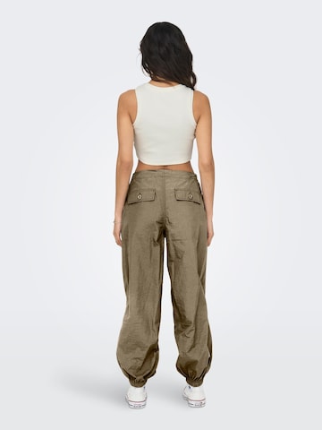 ONLY Loose fit Pants 'JOAN' in Green