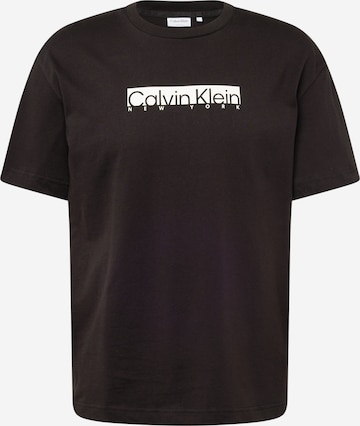 Calvin Klein Тениска 'NEW YORK' в черно: отпред