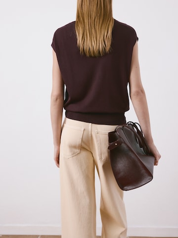 MANGO Sweter 'MANIS' w kolorze czerwony