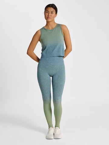 Coupe slim Pantalon de sport Hummel en vert