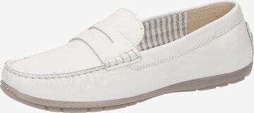 SIOUX Classic Flats in White: front