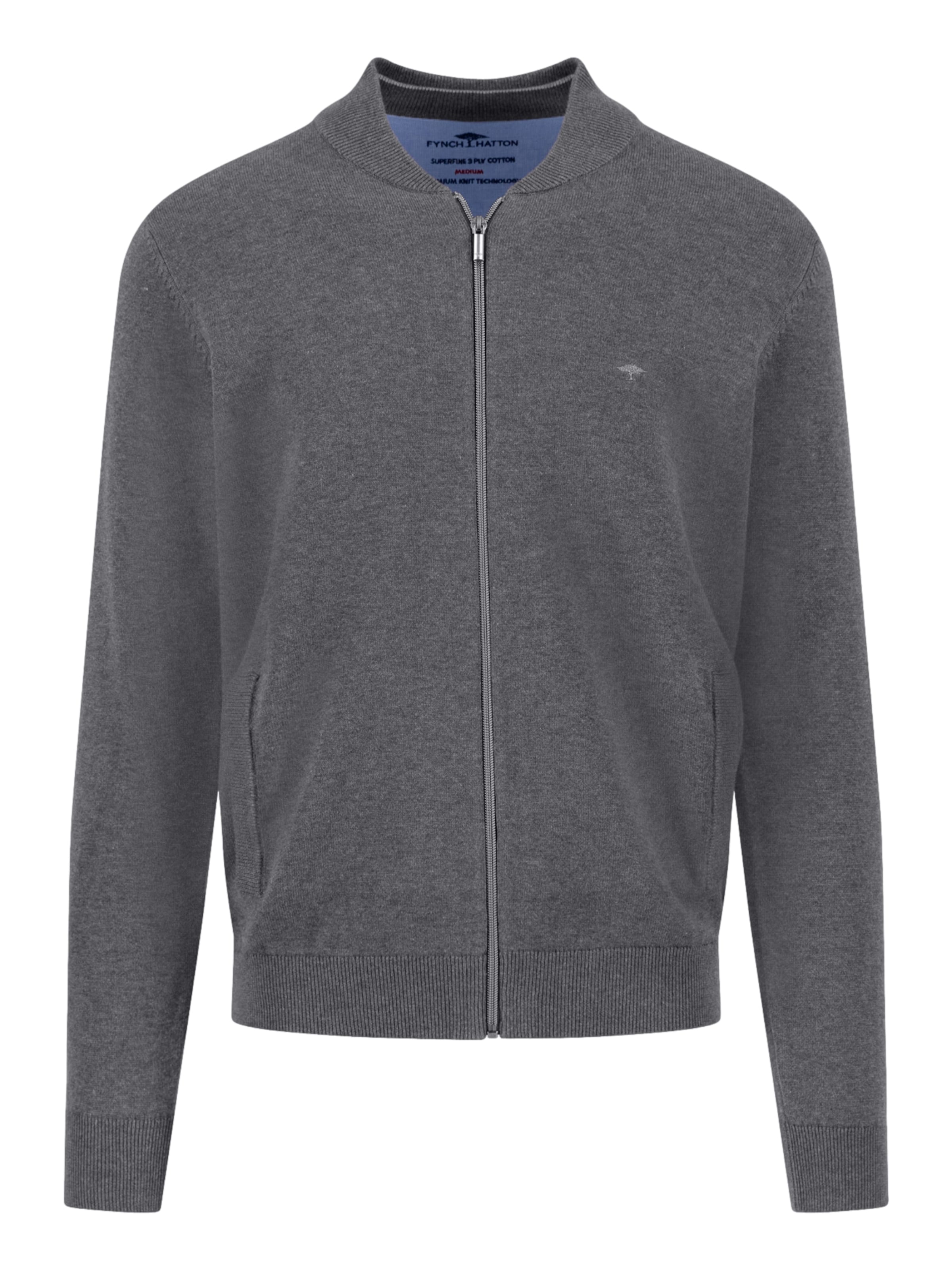 FYNCH-HATTON Strickjacke in Grau: Vorderseite